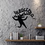 Wallity Lupo 1 Escultura de Pared de Metal Negra